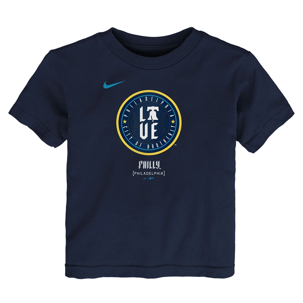 T-shirt Nike bleu marine City Connect des Philadelphia Phillies pour tout-petit