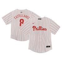 Maillot de match Nike Nick Castellanos des Phillies Philadelphie, blanc, pour tout-petit