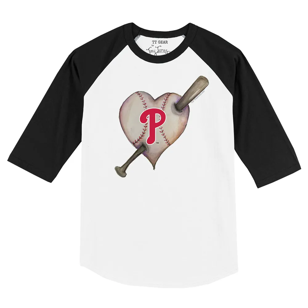 Lids Philadelphia Phillies Tiny Turnip Youth Heart Bat T-Shirt - White