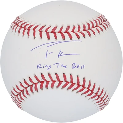 Trea Turner Philadelphia Phillies Autographed Baseball with "Ring The Bell" Inscription
