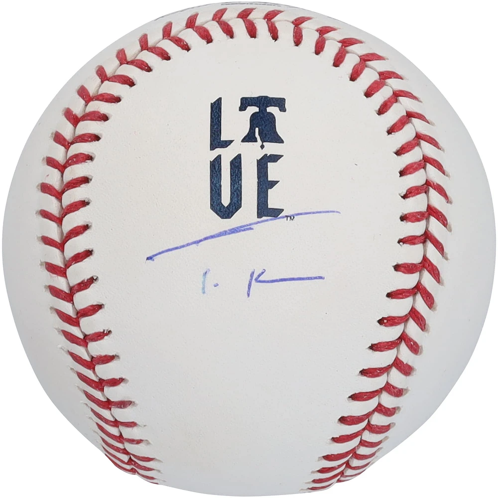 Trea Turner Philadelphia Phillies Autographed City Connect Logo Baseball