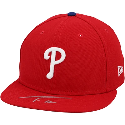 Trea Turner Philadelphia Phillies Autographed New Era Baseball Cap 