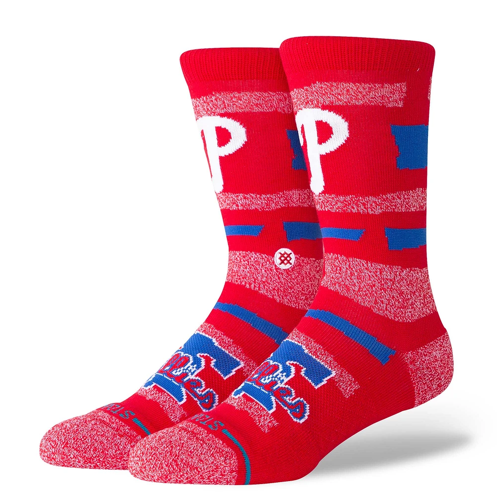 Unisex Stance Philadelphia Phillies Squeeze Tri-Blend Knit Crew Socks