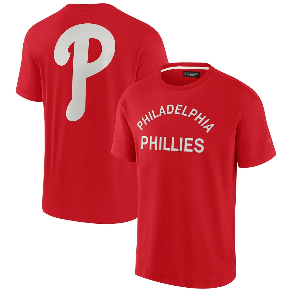 Unisex Fanatics Red Philadelphia Phillies Elements Super Soft Short Sleeve T-Shirt