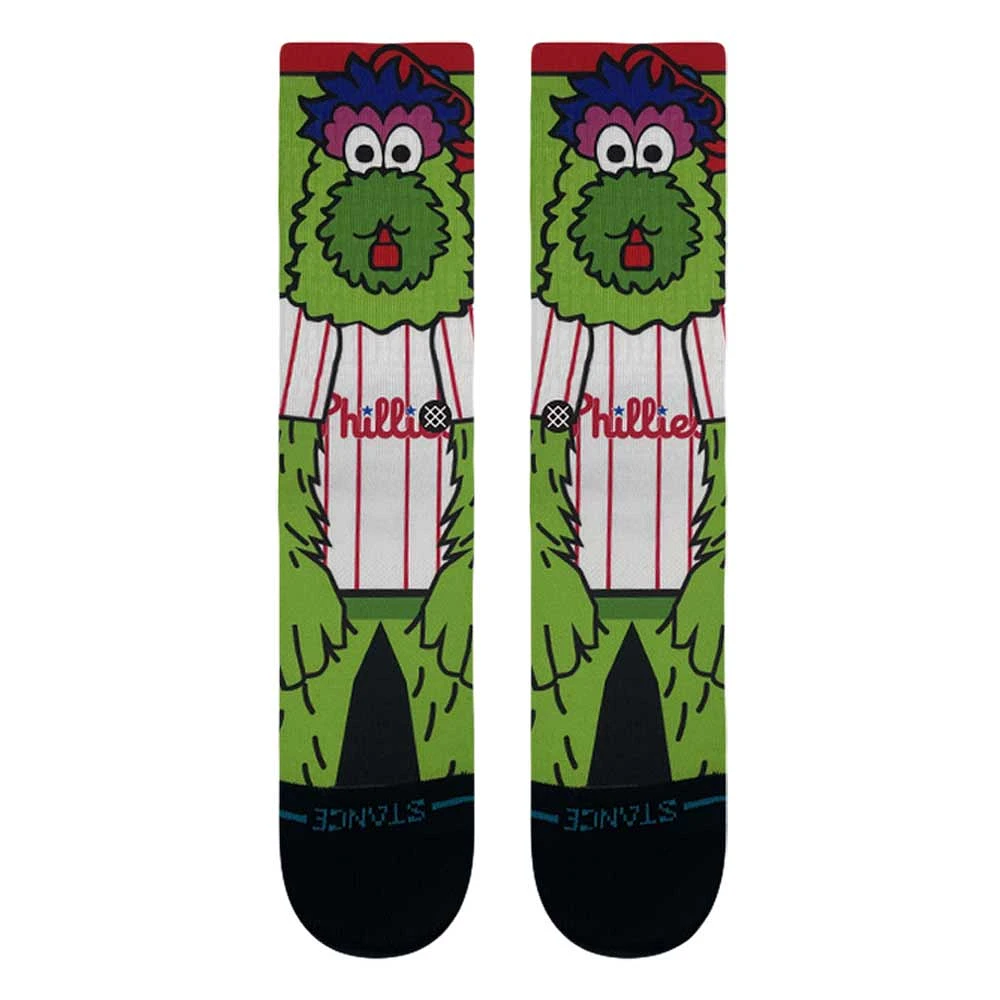 Chaussettes unisexes Stance Philadelphia Phillies Phanatic Crew