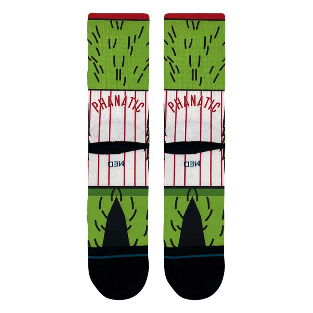 Chaussettes unisexes Stance Philadelphia Phillies Phanatic Crew