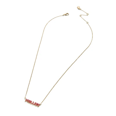 Collier en émail délicat WEAR by Erin Andrews des Phillies de Philadelphie