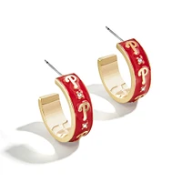 WEAR By Erin Andrews x BaubleBar Philadelphia Phillies Enamel Hoop Earrings