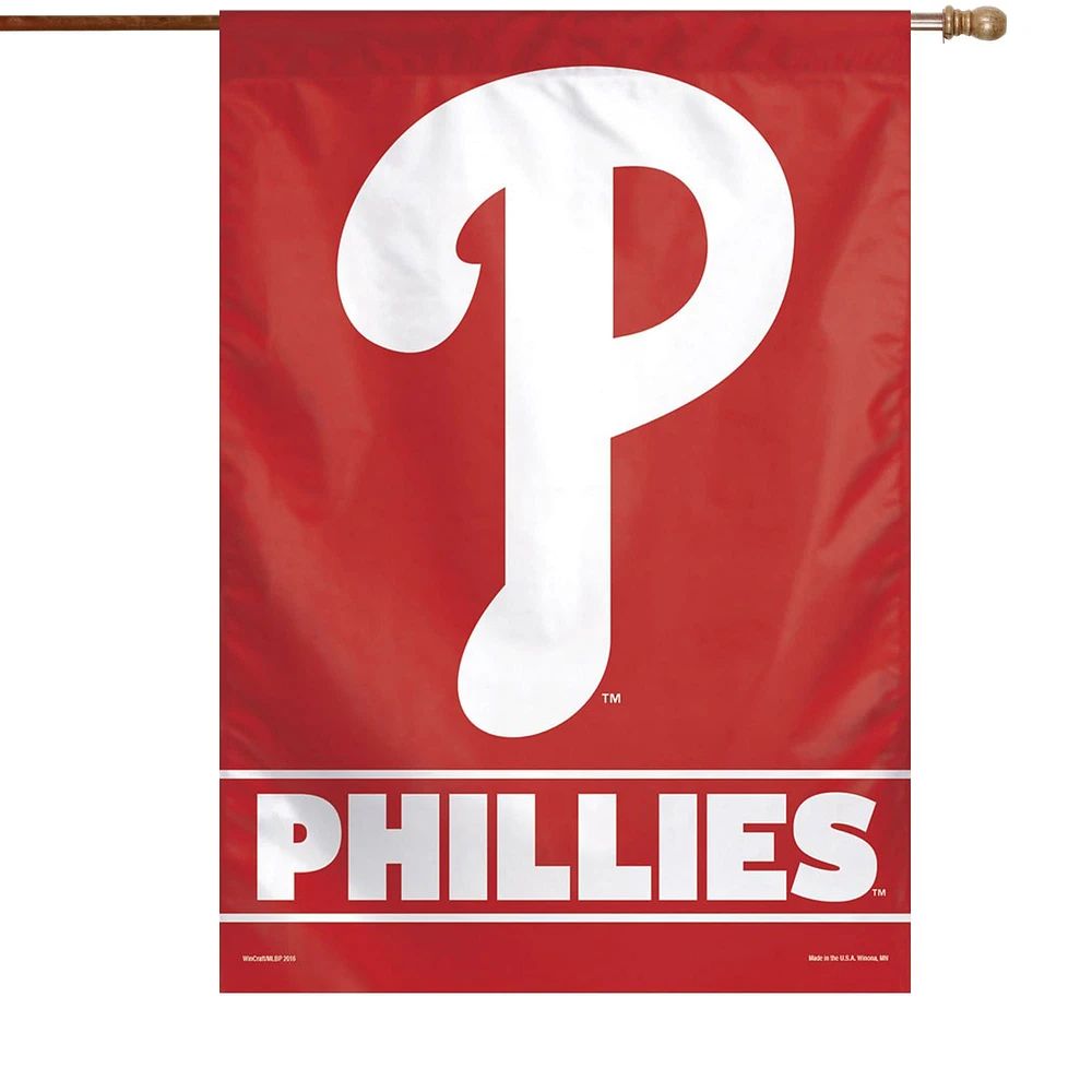 WinCraft Phillies de Philadelphie 28 "x 40" Bannière verticale simple face avec logo principal