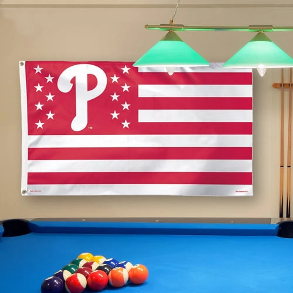 WinCraft Philadelphia Phillies Deluxe Stars & Stripes 3' x 5' Flag