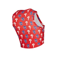 Ensemble débardeur et jupe-short en tricot rouge Philadelphia Phillies pour femme Concepts Sport