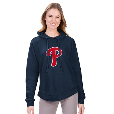 Women's G-III 4Her by Carl Banks  Navy Philadelphia Phillies Jordan Angel Raglan Fleece Pullover Hoodie