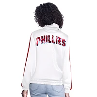 Women's G-III Sports by Carl Banks  White Philadelphia Phillies Gear II Full-Zip Track Jacket