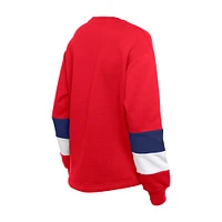 Sweat-shirt ras du cou rouge Philadelphia Phillies Gameday de New Era pour femme