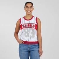 Women's WEAR by Erin Andrews  White Philadelphia Phillies Sporty Tank Top