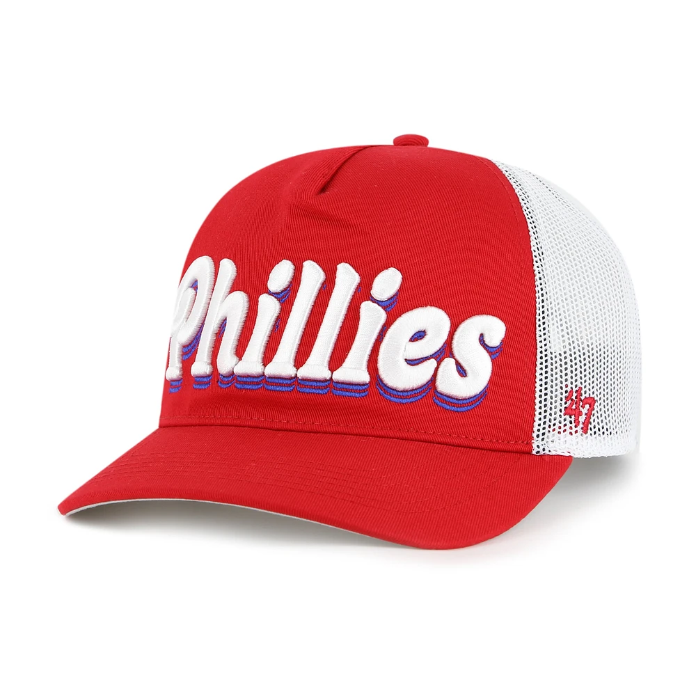 Casquette ajustable Biloxi Hitch pour femme '47 Red Philadelphia Phillies