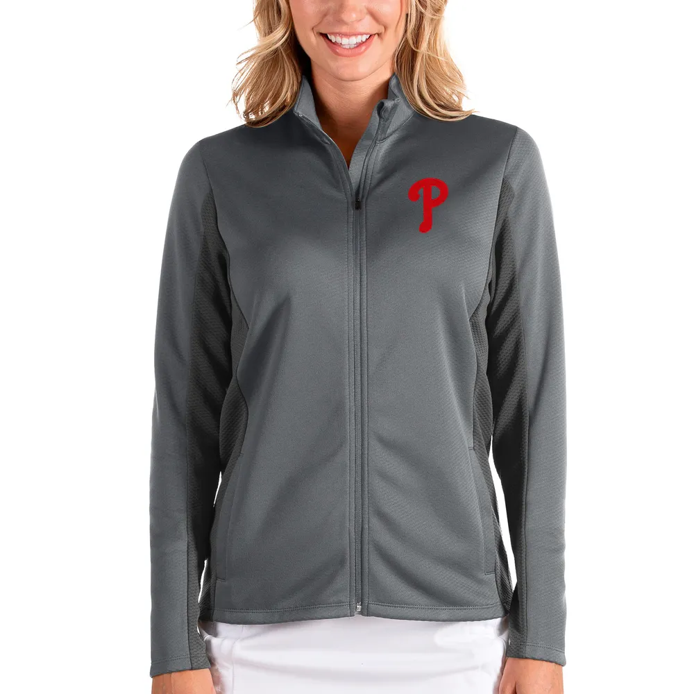 Antigua Women's Los Angeles Dodgers Gray Protect Jacket