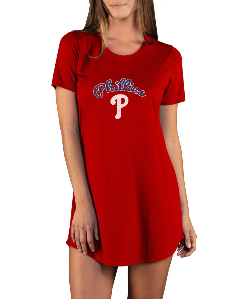 Lids Philadelphia Phillies Concepts Sport Women's Marathon Knit Nightshirt  - Red
