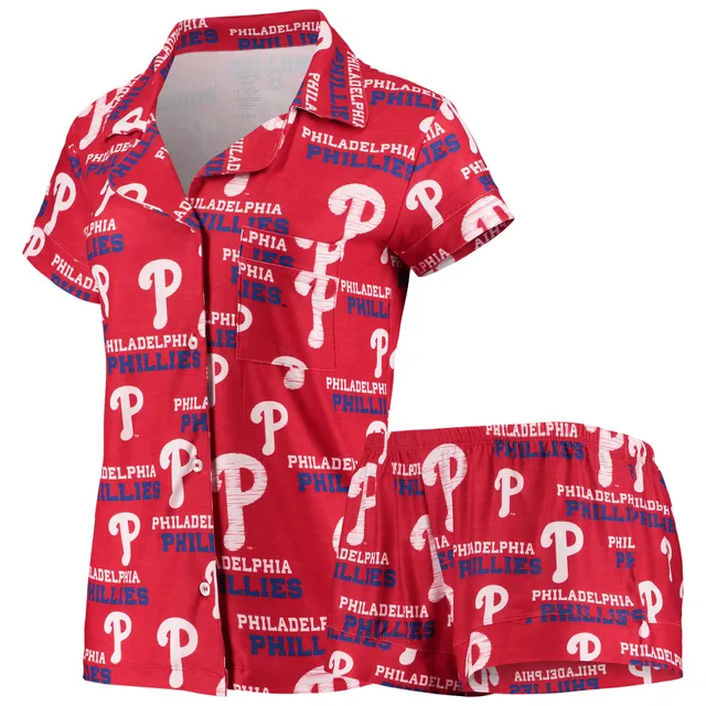 Lids New York Mets Concepts Sport Women's Zest Allover Print Button-Up Shirt  & Shorts Sleep Set - Royal