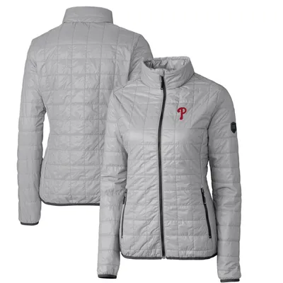 Philadelphia Phillies Cutter & Buck Women's Rainier PrimaLoft Eco Full-Zip Puffer Jacket