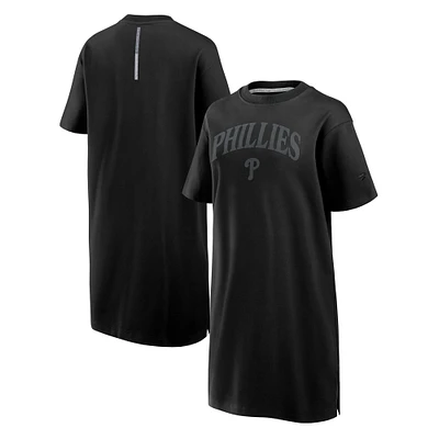 Robe en coton noire pour femme Fanatics Philadelphia Phillies Elements