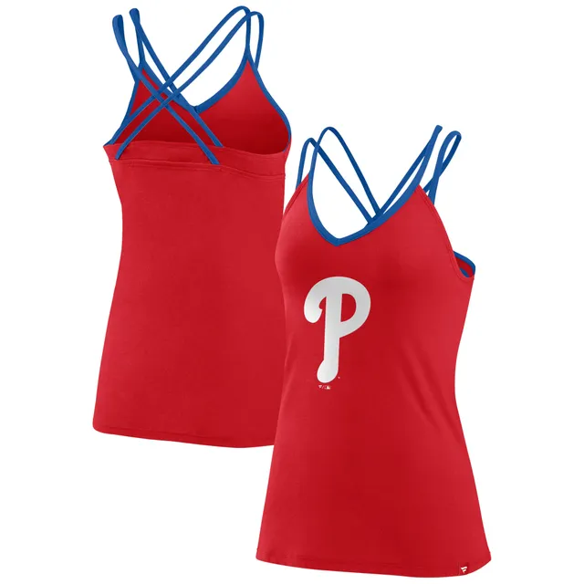 Women's Fanatics Branded Red/Heathered Gray Philadelphia Phillies