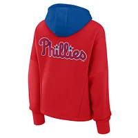 Sweat à capuche surdimensionné rouge Philadelphia Phillies Legacy Favorite Spectator pour femmes Fanatics
