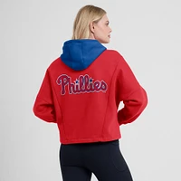 Sweat à capuche surdimensionné rouge Philadelphia Phillies Legacy Favorite Spectator pour femmes Fanatics