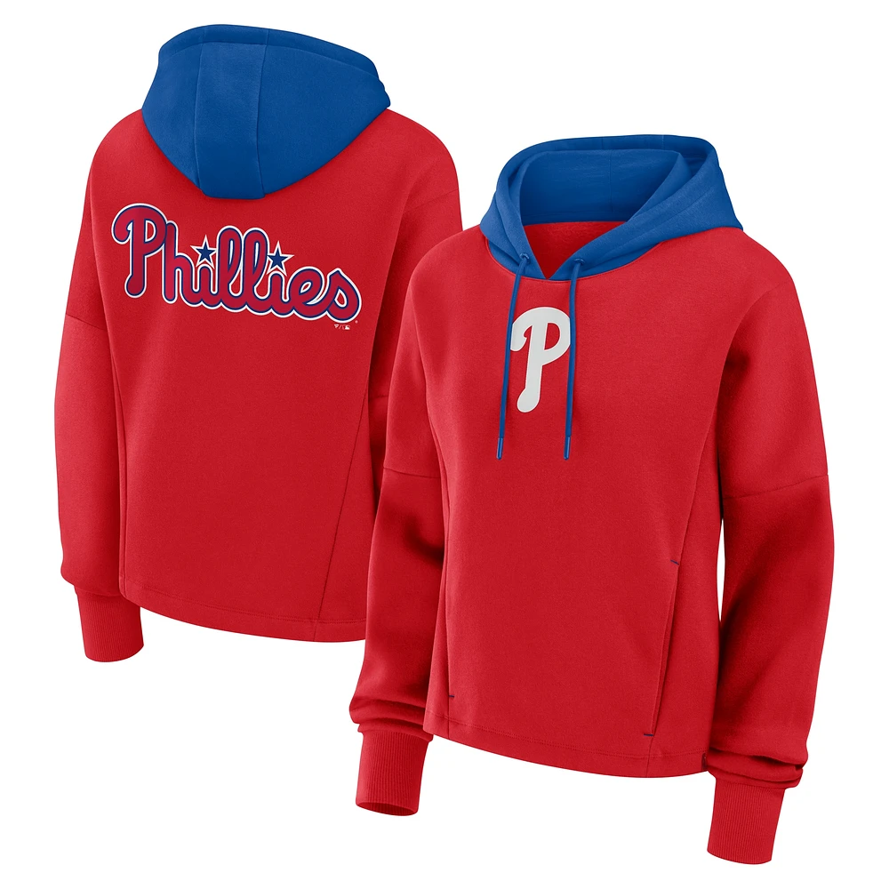 Sweat à capuche surdimensionné rouge Philadelphia Phillies Legacy Favorite Spectator pour femmes Fanatics
