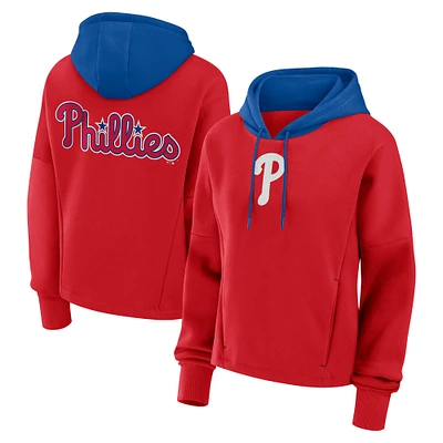 Sweat à capuche surdimensionné rouge Philadelphia Phillies Legacy Favorite Spectator pour femmes Fanatics