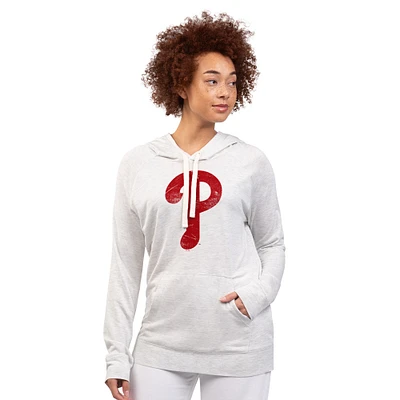 Sweat à capuche d'avant-match G-III 4Her de Carl Banks pour femme, couleur avoine, Philadelphia Phillies