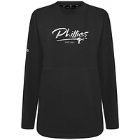 Women's Levelwear Black Philadelphia Phillies Accolade Beaudry Express Pullover Sweatshirt