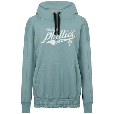 Women's Levelwear Blue Philadelphia Phillies Waterfall Glide Pullover Hoodie