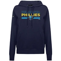 Women's Levelwear  Navy Philadelphia Phillies City Connect Adorn No Hitter Pullover Hoodie