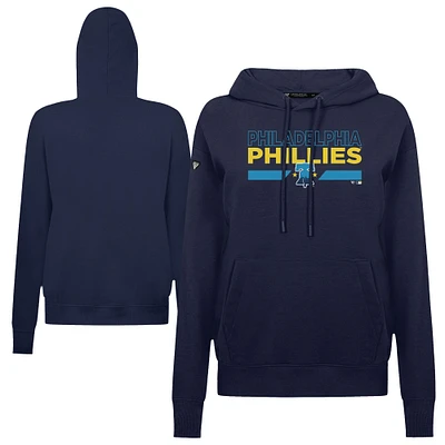Women's Levelwear  Navy Philadelphia Phillies City Connect Adorn No Hitter Pullover Hoodie