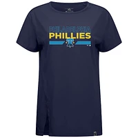 Women's Levelwear  Navy Philadelphia Phillies City Connect Influx No Hitter T-Shirt