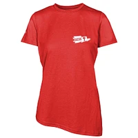 T-shirt rouge pour femme Birch Rafters des Philadelphia Phillies de Levelwear