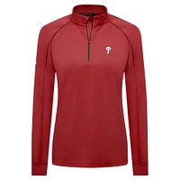 Haut à glissière quart de tour Kinetic Insignia 2.0 rouge pour femme Levelwear des Philadelphia Phillies