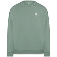 Sweat-shirt à enfiler en mélange de coton luxe pour femme Levelwear Sage Green Philadelphia Phillies