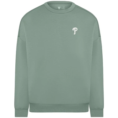 Sweat-shirt à enfiler en mélange de coton luxe pour femme Levelwear Sage Green Philadelphia Phillies