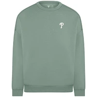 Sweat-shirt à enfiler en mélange de coton luxe pour femme Levelwear Sage Green Philadelphia Phillies