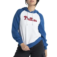 Chandail à capuche Lusso White Philadelphia Phillies Marlowe Tri-Blend Raglan pour femmes