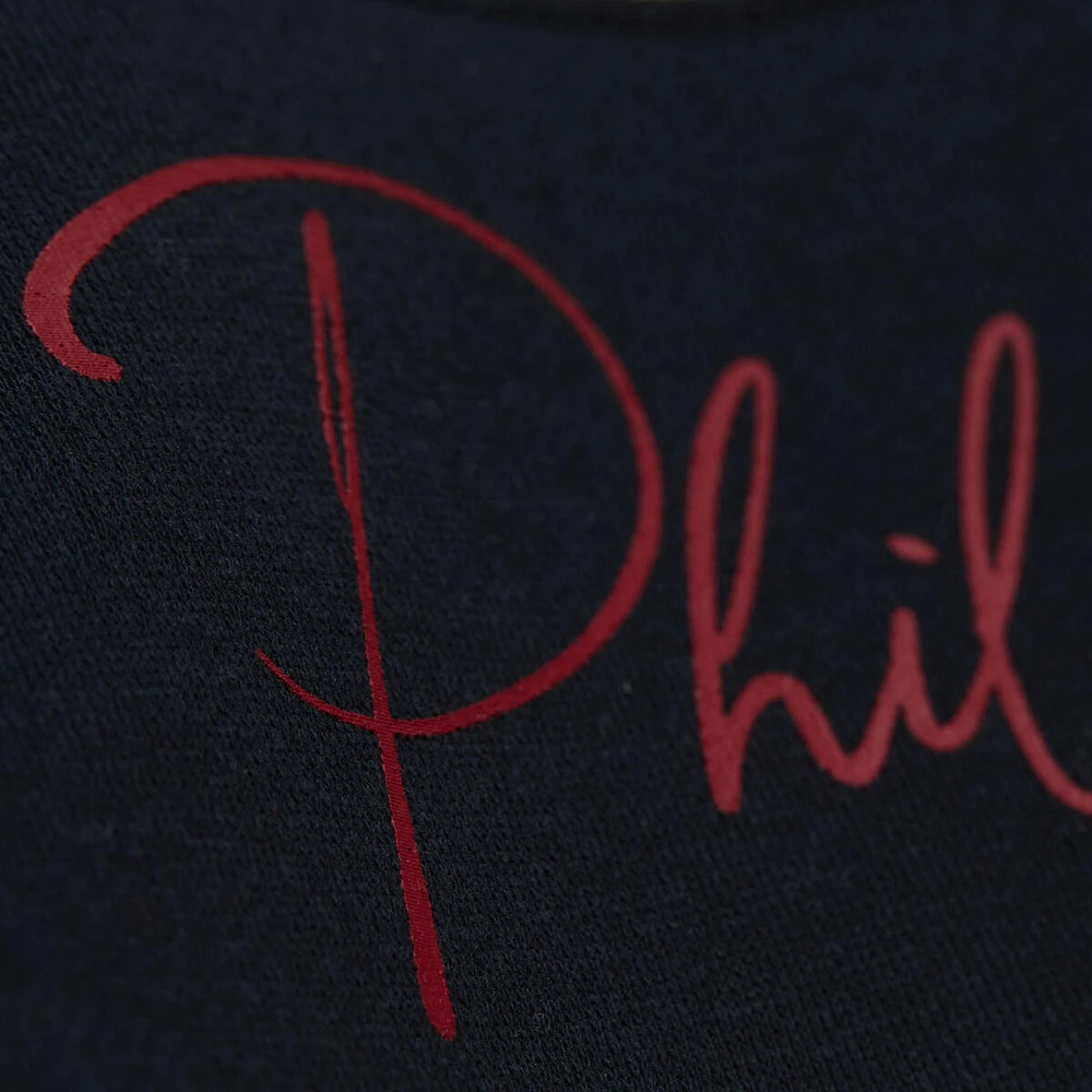 Women's Mitchell & Ness  Burgundy/Black Philadelphia Phillies Cooperstown Collection Blocked Fleece Pullover Sweatshirt