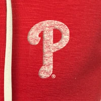 Women's New Era Red Philadelphia Phillies Throwback Lace Up T-Shirt
