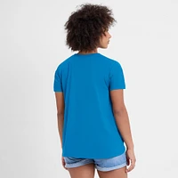 T-shirt Nike bleu pour femme City Connect 2025 des Philadelphia Phillies, fluide et performant, à trois mélanges