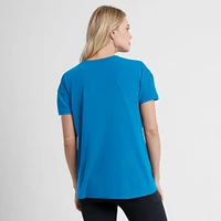 T-shirt Nike bleu pour femme City Connect 2025 des Philadelphia Phillies, fluide et performant, à trois mélanges