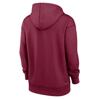 Sweat à capuche Nike Philadelphia Phillies Authentic Collection Lockup Alternate Logo Performance pour femme Bordeaux