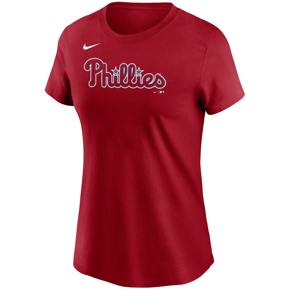 Women's Nike JT Realmuto Red Philadelphia Phillies Name & Number T