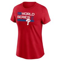 Women's Nike Red Philadelphia Phillies 2022 World Series - Authentic Collection Dugout T-Shirt