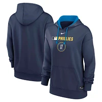 Women's Nike Royal Philadelphia Phillies Authentic Collection City Connect Performance Pullover Hoodie